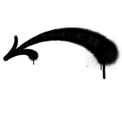 spray arrow graffiti style element