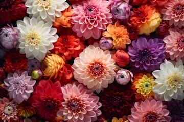 colourful beautiful flowers background blossom floral