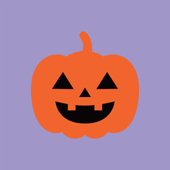 シンプルなハロウィンのカラーアイコン