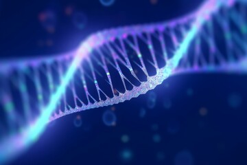 illustration of dna futuristic digital abstract background for science and technology