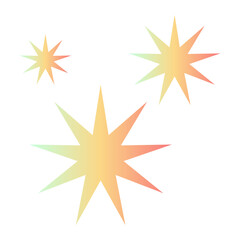 Obraz premium stars gradient icon.