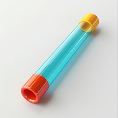 82 Colorful model of a test tube icon in an illustrated style