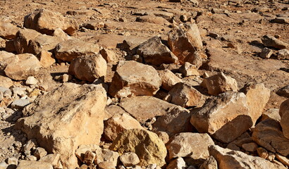 Makhtesh Ramon is a geological feature of the Israeli Negev Desert. Situated approximately 85 km south of the city of Beersheba, this landform represents the world's largest erosion circus. The format