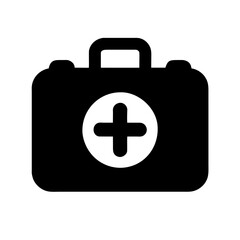 First Aid Kit Box Icon: Emergency Medical Supplies, Healthcare Equipment, Safety Gear & More for Medical Assistance and Health Care Support