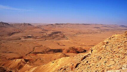 Makhtesh Ramon is a geological feature of the Israeli Negev Desert. Situated approximately 85 km...