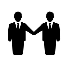 Unified Synergy: Collaboration Icon Illustration with Partnership, Teamwork, and Cooperation Network Concept