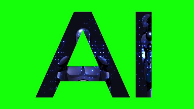 AI artificial intelligence green screen