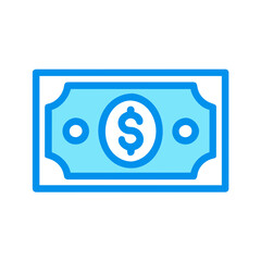 Cash Note Icon: money, rich, wealth, saving, note, fund, currency, finance, budget, cash, bill, banknote, payment, dollar, paying, buck, penny, pay, economic, accounting, investment, banking, bank