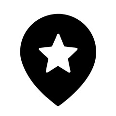 Modern Location Pin Icon: Navigation, Map, GPS Marker Design Element