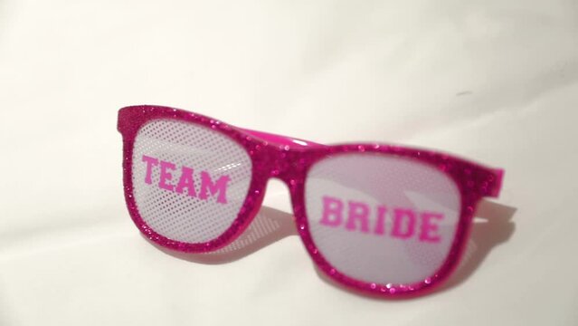 single pink team bride glasses 60fps