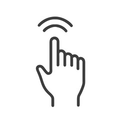Fototapeta premium Finger icon Touch icon Press icon Click icon Point icon Pointer icon Cursor icon Buttons icon Tap icon Gesture icon Interface icon Push icon Touch screen icon Pointing icon Touching icon