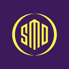 SMD Letter Logo Design. SMD Creative letter logo design vector, SMD Letter Initial Logo Design.
