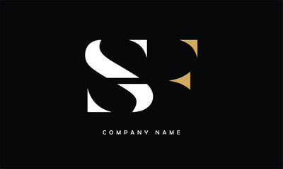 SF, FS, S, F Abstract Letters Logo Monogram