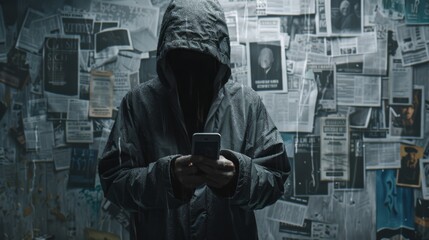 The hooded anonymous man