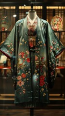 A kimono with a floral pattern