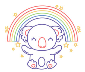 Regenbogen Zeichnung, Vektor