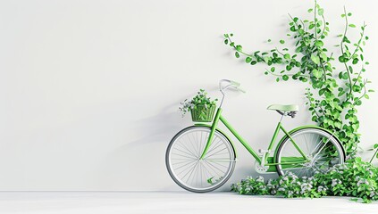 Nature Taking Over a Bicycle