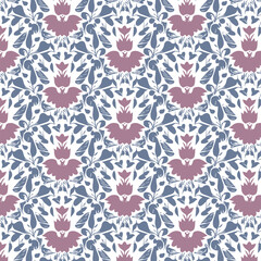 Elegant decorative floral pattern vector design. Colorful floral pattern suitable for background, texture, fabric, wrapping, textile, clothing, print or others.