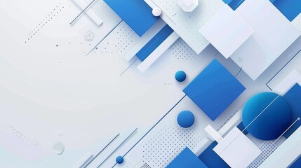 modern blue and white abstract presentation background with corporate design elements for professional and business use