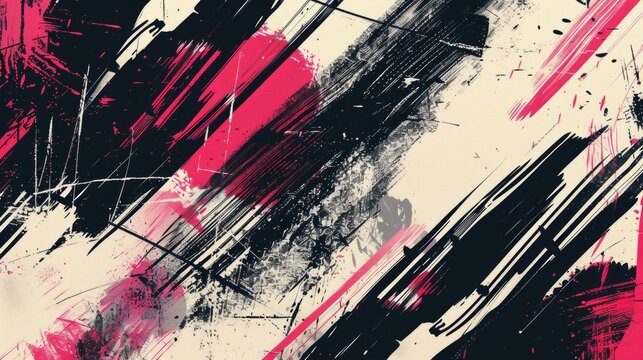 Dynamic brush strokes: modern sports grunge texture & pattern background, energetic artistic design element for creative projects and visuals