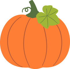 Pumpkin with leaves vector image
fall pumpkin.
Farm fresh pumpkin.