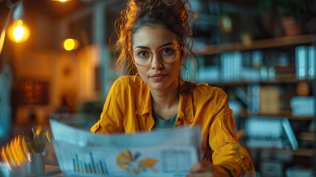 analyst working on business analytics dashboard