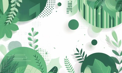 earth with organic shapes and lines, featuring the text "Our Earth is our Home" with muted green accents and geometric patterns and organic elements to create harmony between nature and technology.