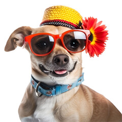 dog with sunglasses