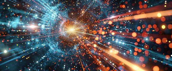 Fototapeta premium Abstract Portrayal Of Digital Marketing , Abstract Pictures HD