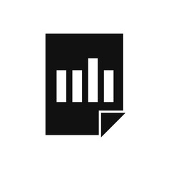 Document File Statistics Datasheet Gui Web vector icon
