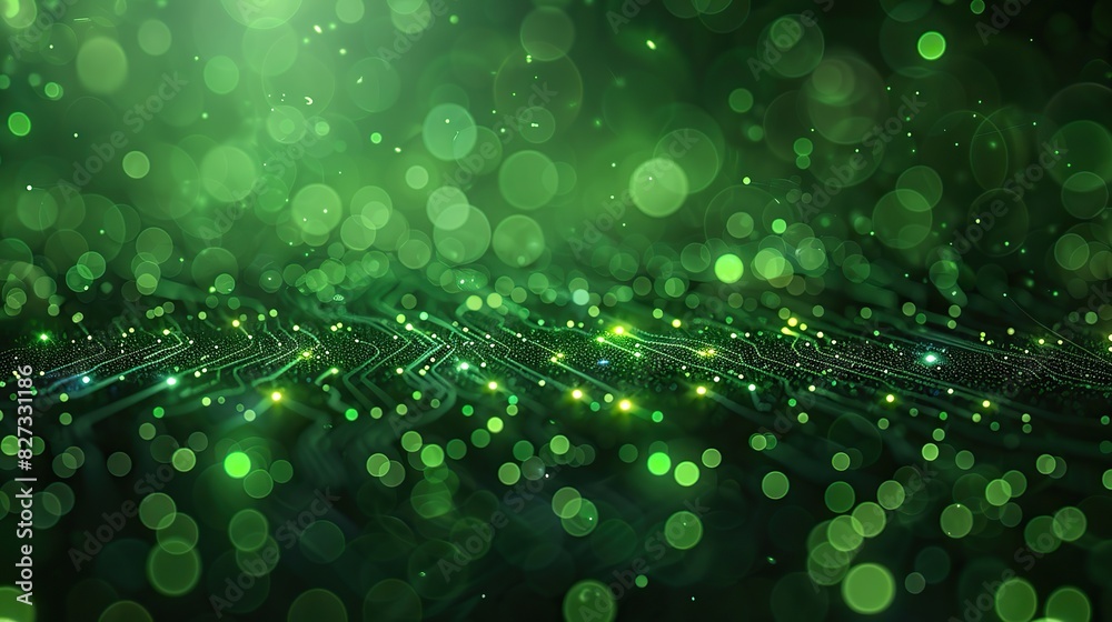 Canvas Prints digital technology banner green blue background concept cyber technology circuit abstract tech innov