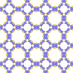 Abstract yellow and blue pattern on a white background