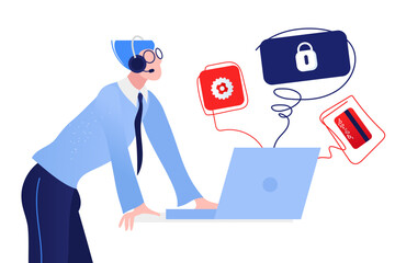 Customer support worker