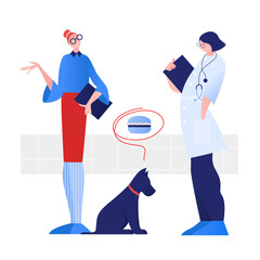 Dog dreaming about burger