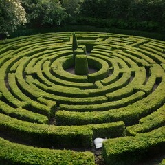 green grass in the garden