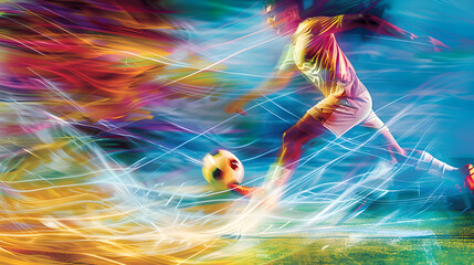 football player abstract or illustrator background