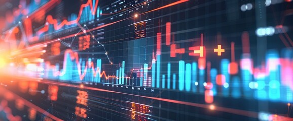 Fototapeta premium Abstract Real-Time Business Analytics , Abstract Pictures HD