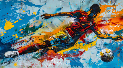 football player abstract or illustrator background
