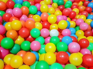 colorful plastic ball background