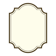 vintage label frame.