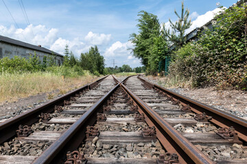 Obraz premium Bahnhofidylle in Geesthacht