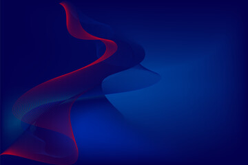 abstract blue and red wave background, blue light liquid modern motion digital dynamic background  and wallpaper design