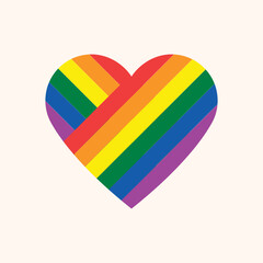 Regenbogen LGBTQ Herz