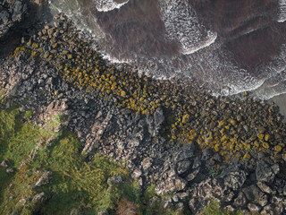 Aerial view over Glenbrittle, Isle of Skye, Scotland