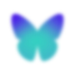 butterfly Gradient blur.