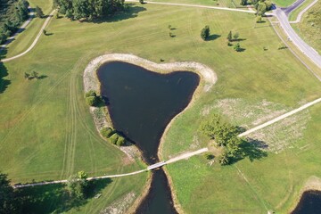 Heart shaped pond!
