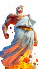 Fototapeta premium Abstract Stoic Figure Portraying the Stoicism Existence with Stoical Expressionism