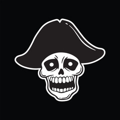 skull art illustration hand drawn black and white
