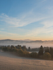 sunrise over the mountain