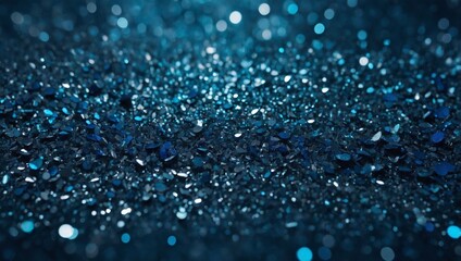 Blue shimmering glitter abstract backdrop